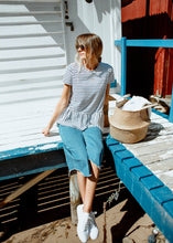 Load image into Gallery viewer, Flint Navy Stripe Tee
