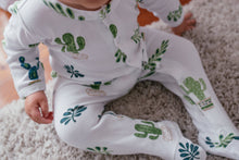 Load image into Gallery viewer, Wyatt Cactus Footed Growsuit