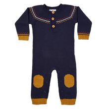 Load image into Gallery viewer, Fairisle Hand Knit Jumpsuit - Navy