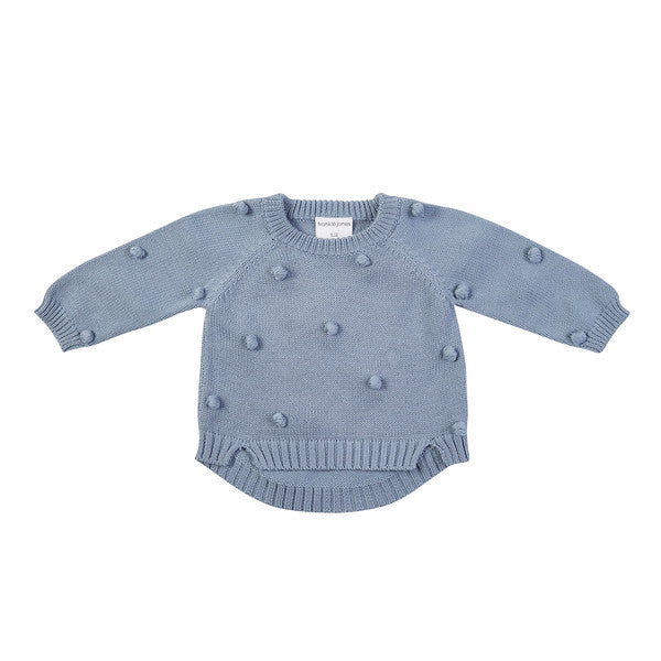 Bobby Hand Knit Sweater - Duck Egg Blue