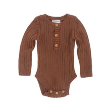 Load image into Gallery viewer, Goldie Hand Knit Rib Onesie Ochre