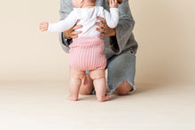 Load image into Gallery viewer, Luna Hand Knit Rib Bloomer - Rose Pink