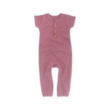 Load image into Gallery viewer, Phoenix Waffle Romper Rose Pink