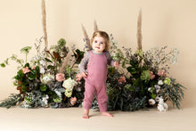 Load image into Gallery viewer, Ziggy Waffle Overall - Rose Pink