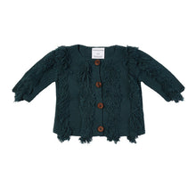 Load image into Gallery viewer, Harley Fringe Knit Cardigan - Teal