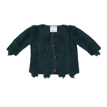 Load image into Gallery viewer, Harley Fringe Knit Cardigan - Teal
