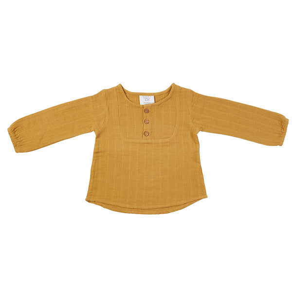 Carter Woven Bib Shirt - Mustard