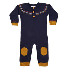 Load image into Gallery viewer, Fairisle Hand Knit Jumpsuit - Navy
