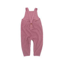 Load image into Gallery viewer, Ziggy Waffle Overall - Rose Pink
